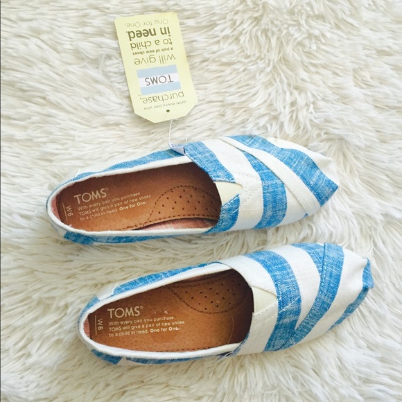 Toms Shoes - TOMS Classics Resort Striped Slip On Flats
